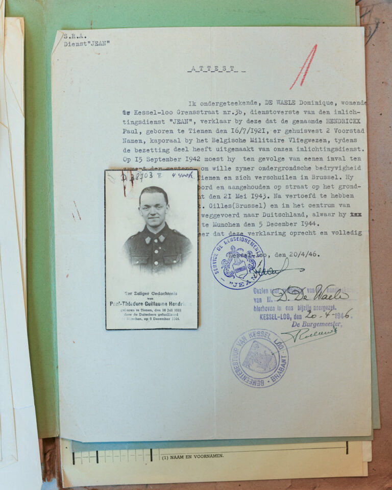 Verzetsstrijder Guillaume Hendrickx wordt in 1944 in München onthoofd.